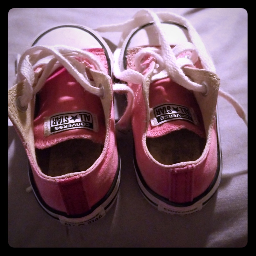 Super cute baby pink Authentic chucks.